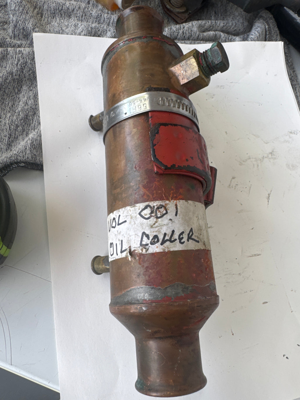 Volvo Penta power Steering oil Cooler 857153