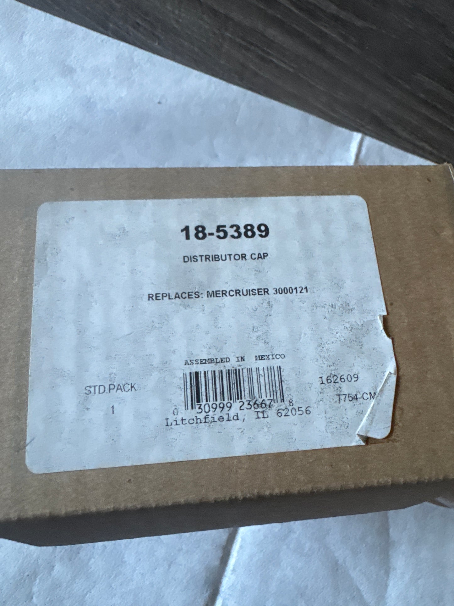 Sierra 18-5389 Distributor Cap – MerCruiser Replacement (New Open Box)