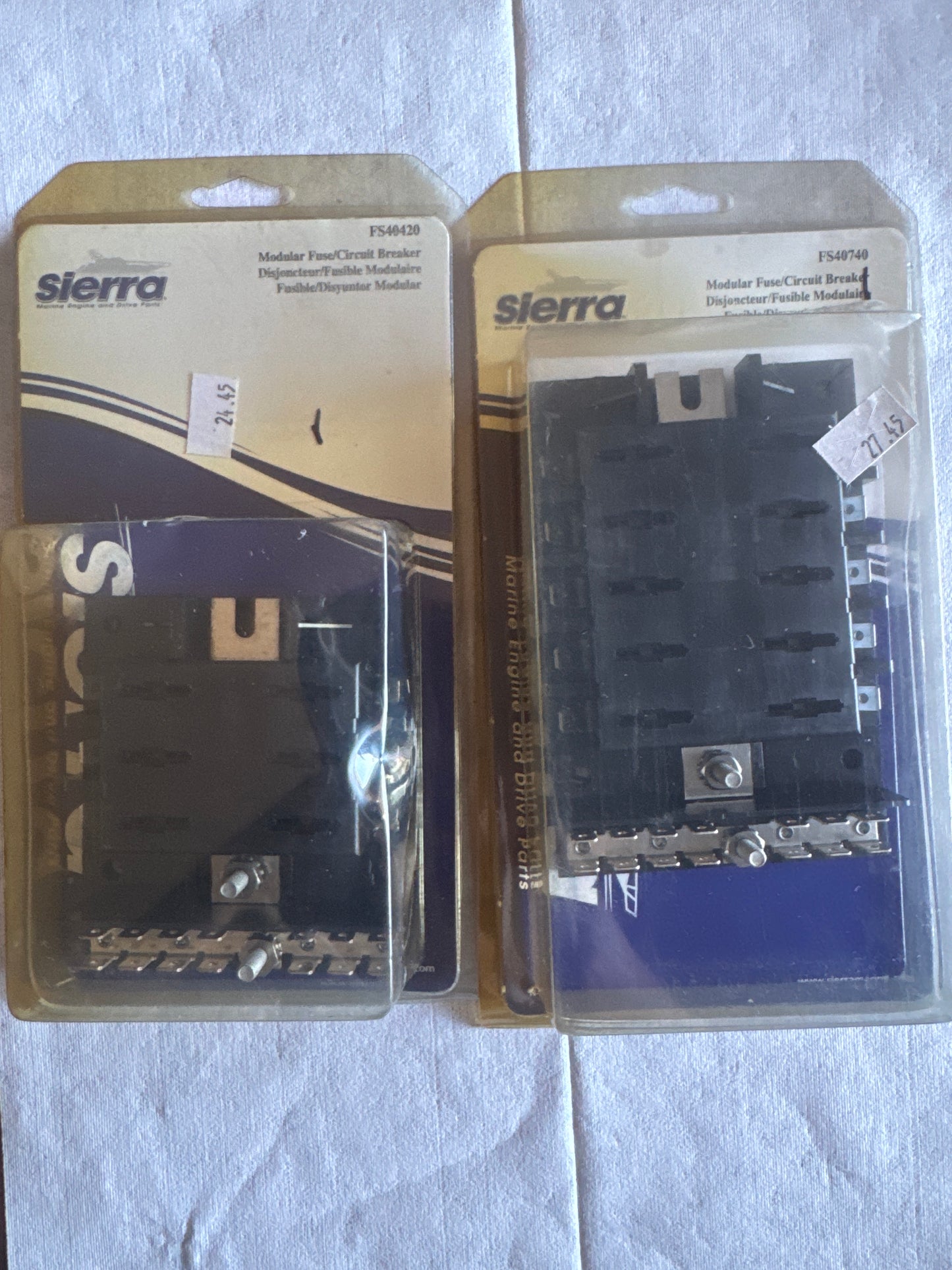 Sierra FS40420 Modular Fuse / Circuit Breaker Block (Marine Grade, New)2 units