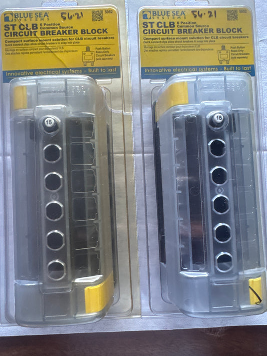Blue Sea System St CLB 6-Circuit Breaker Block (Model 5052) 2 units