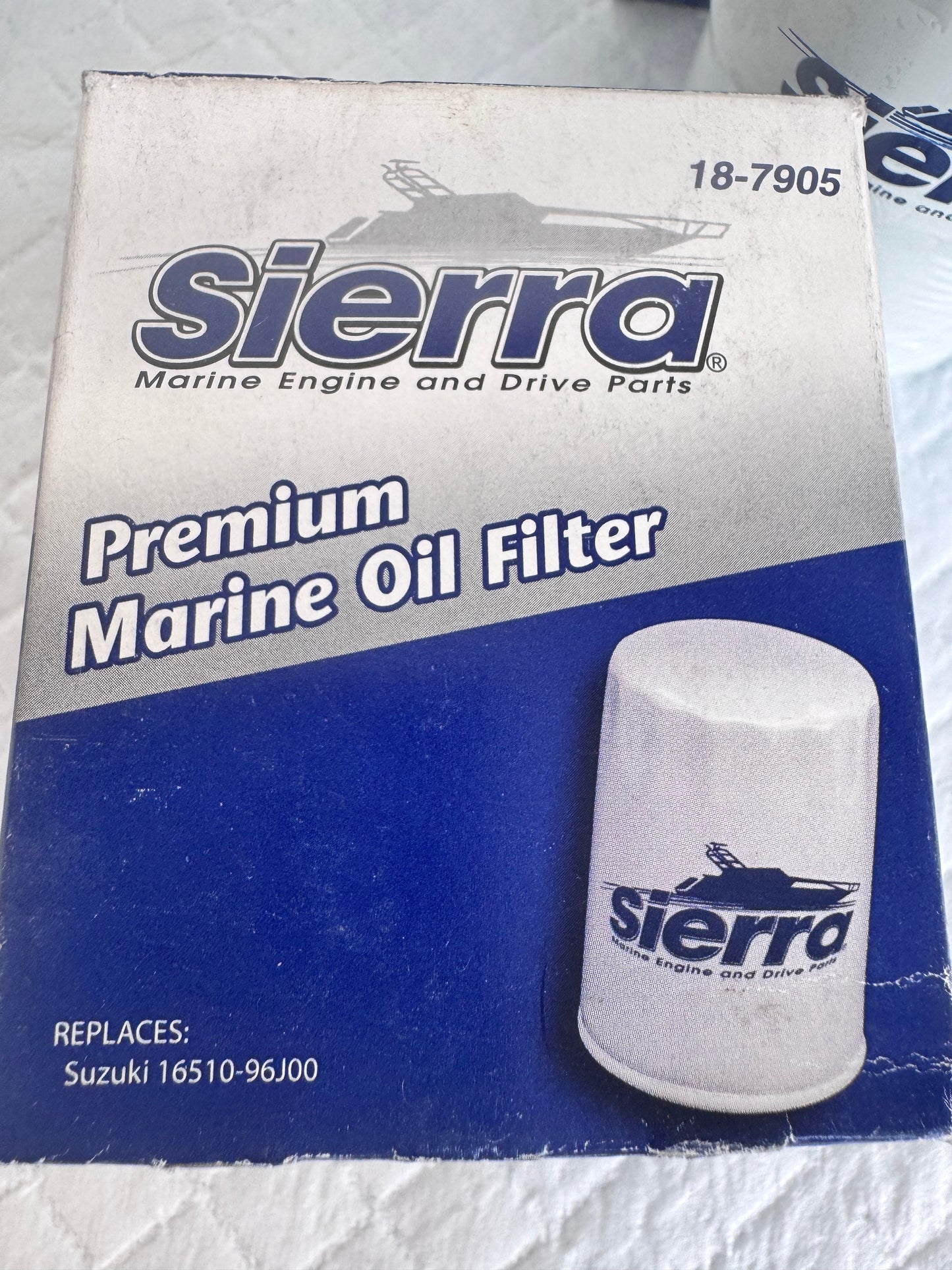 Oil Filter - 4-Cycle Outboard, OEM Part# Suzuki 16510-96J00