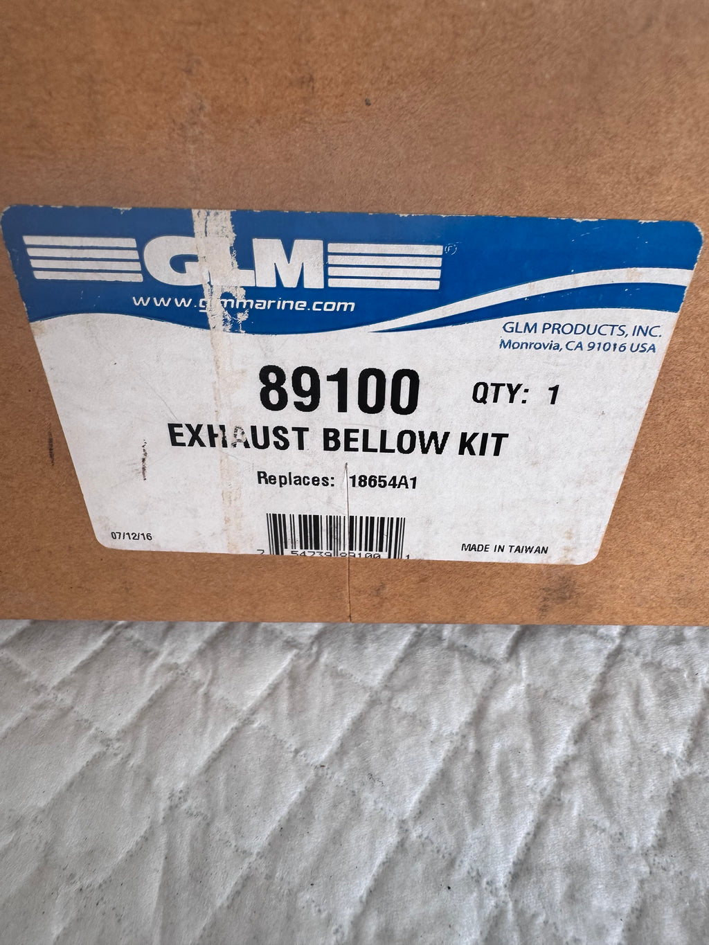 Exhaust Bellow Kit GLM 89100