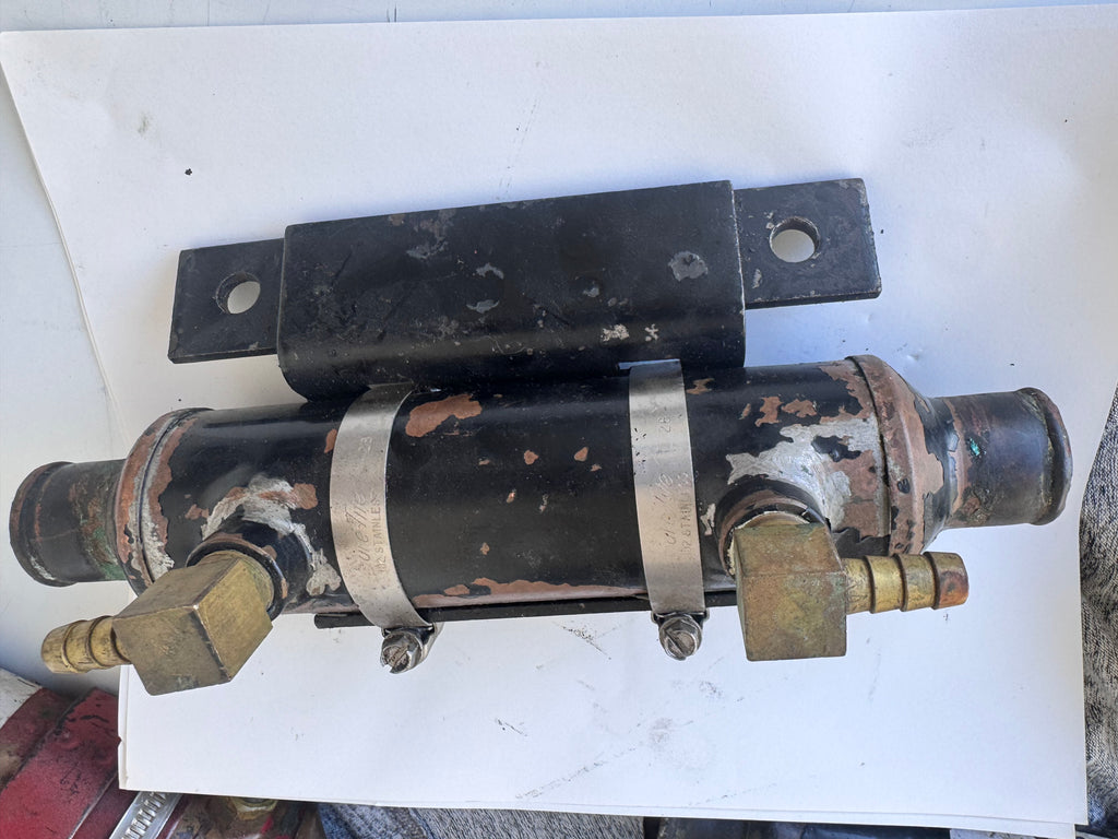 Mercury Mercruiser Stern Drive Power steering oil cooler with Mount