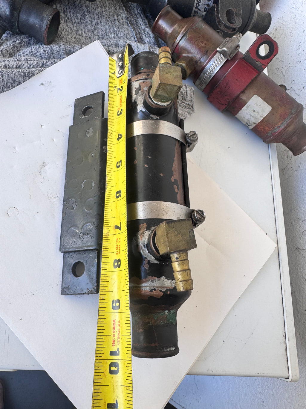 Mercury Mercruiser Stern Drive Power steering oil cooler with Mount