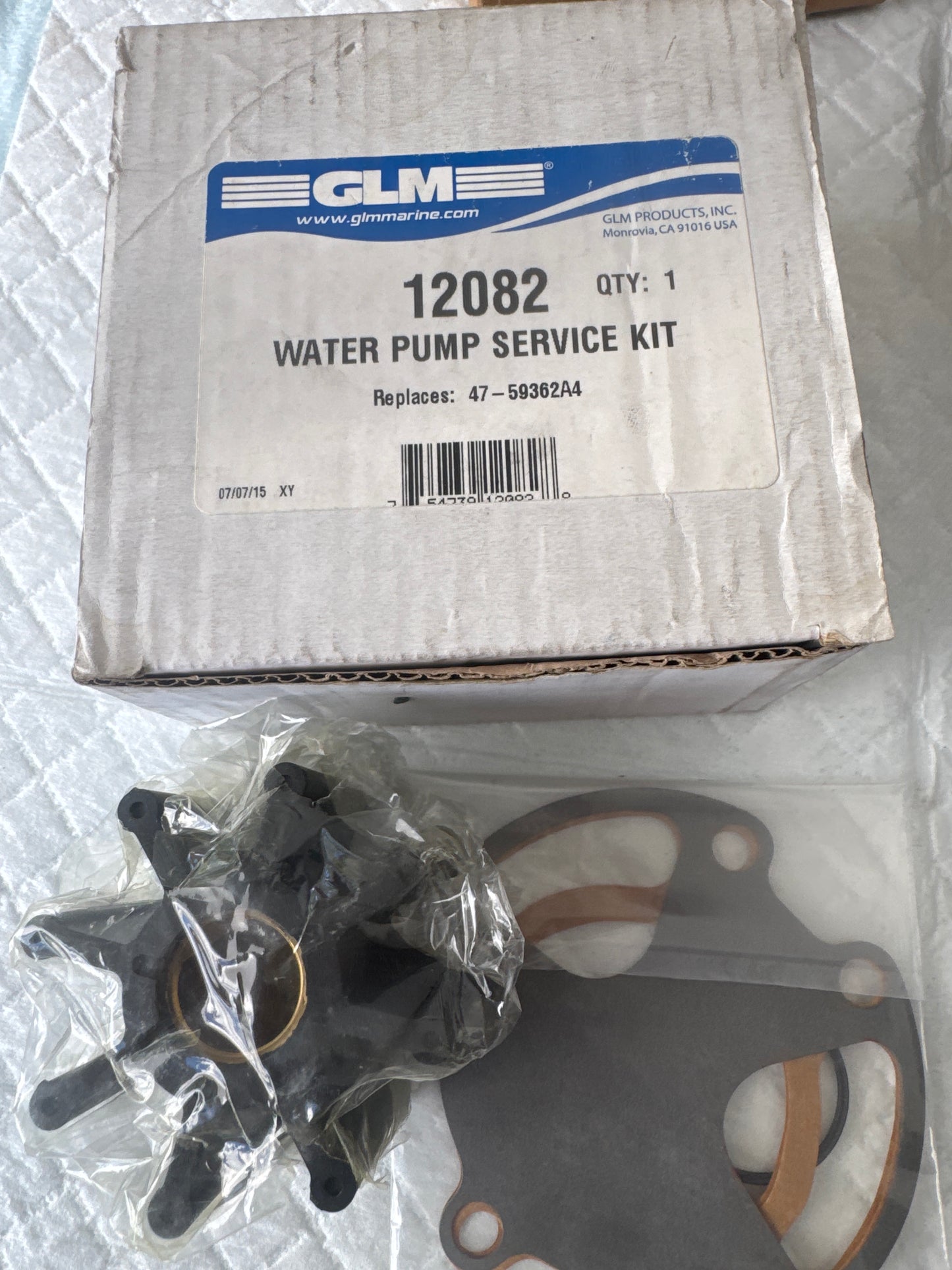 GLM 12082 Water Pump Service Kit fits Mercruiser two piece pump
